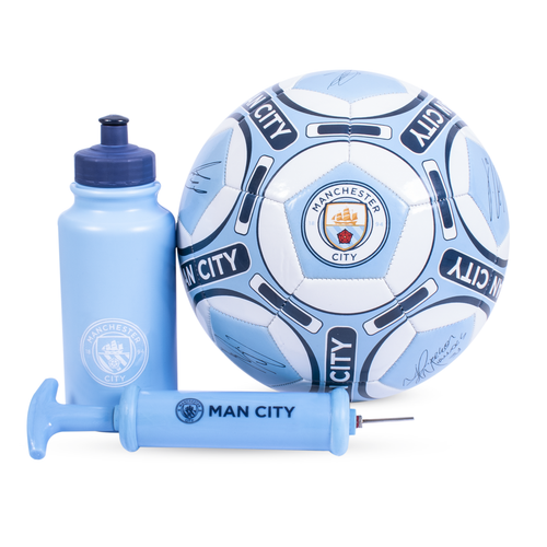 Hy-Pro Manchester City FC Signature Size 5 Football Gift Set - One Size Image 1