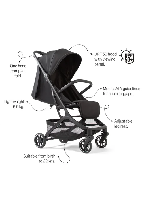 Red Kite Push Me Explor Stroller - Black - One Size Image 5