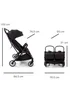 Red Kite Push Me Duet Twin Stroller - Black - One Size Image 5