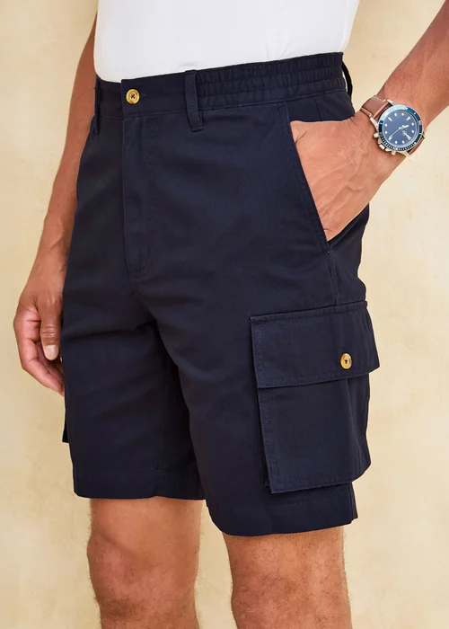 Cotton Traders Midnight Cargo Comfort Shorts - 48 Image 3