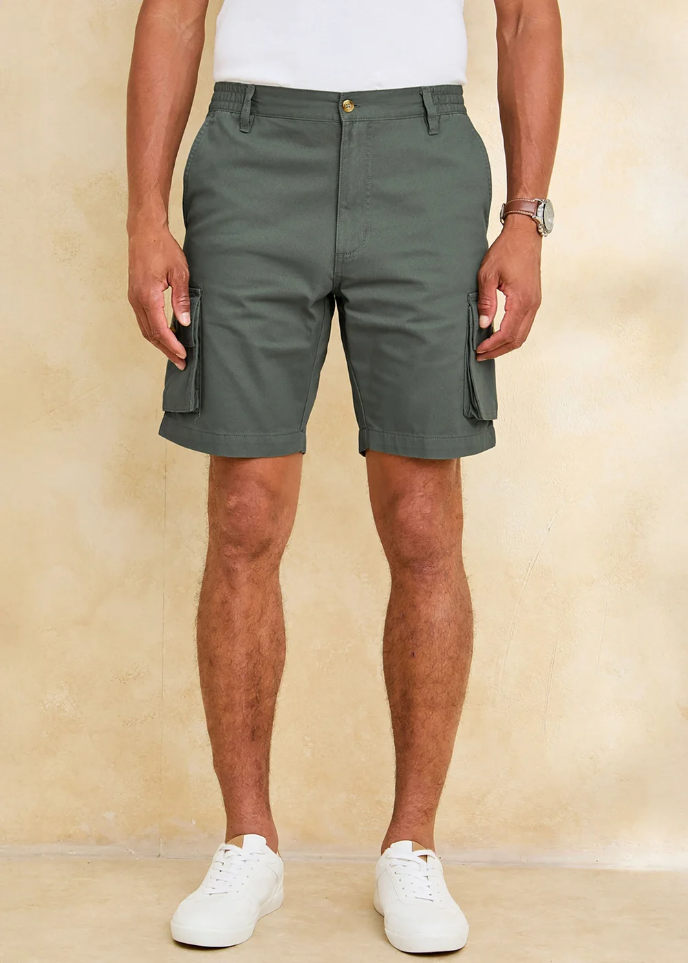 Cotton Traders Thyme Cargo Comfort Shorts - 32 Image 2
