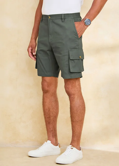 Cotton Traders Thyme Cargo Comfort Shorts - 32 Image 1