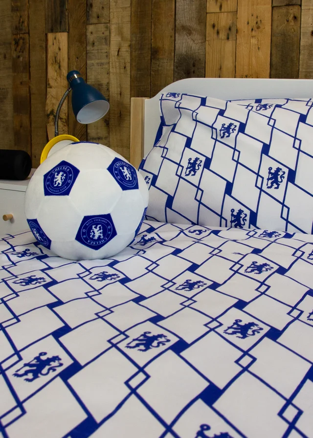 Chelsea FC Geometric Blue Shaped Cushion