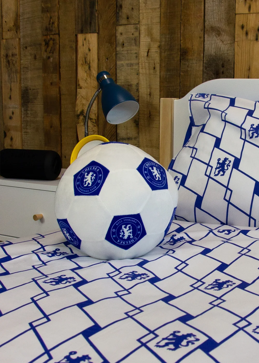 Chelsea FC Geometric Blue Shaped Cushion - One Size Image 1