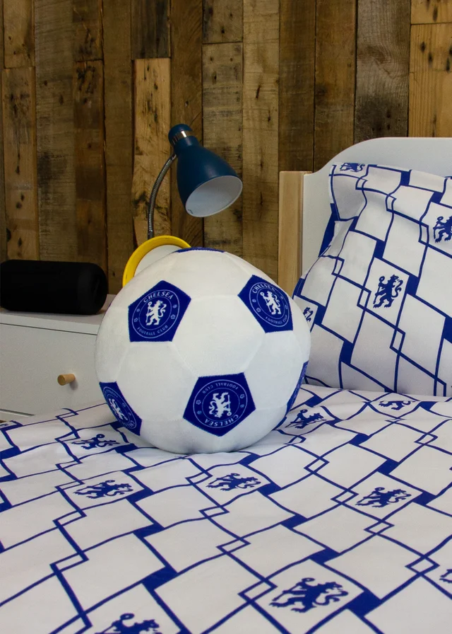 Chelsea FC Geometric Blue Shaped Cushion