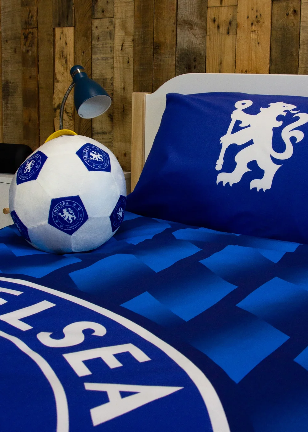 Chelsea FC Geometric Blue Shaped Cushion - One Size Image 3