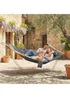 Outsunny Grey Double Hammock 2-Person Padded Swing Bed - One Size Image 1