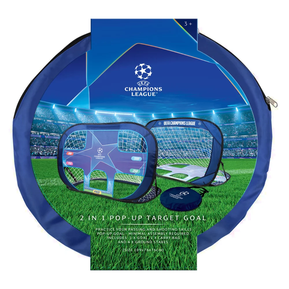 Hy-Pro UEFA Champions League 2 In 1 Pop Up Target Goal - One Size Image 4