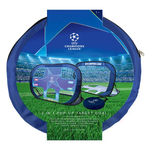 Hy-Pro UEFA Champions League 2 In 1 Pop Up Target Goal - One Size Image 4