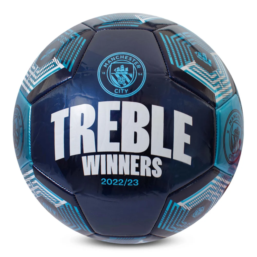 Hy-Pro Manchester City Treble Winners Size 5 Football - One Size Image 1
