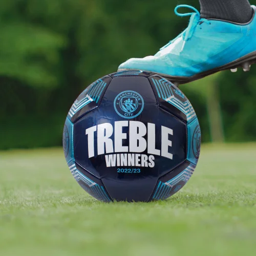 Hy-Pro Manchester City Treble Winners Size 5 Football - One Size Image 3