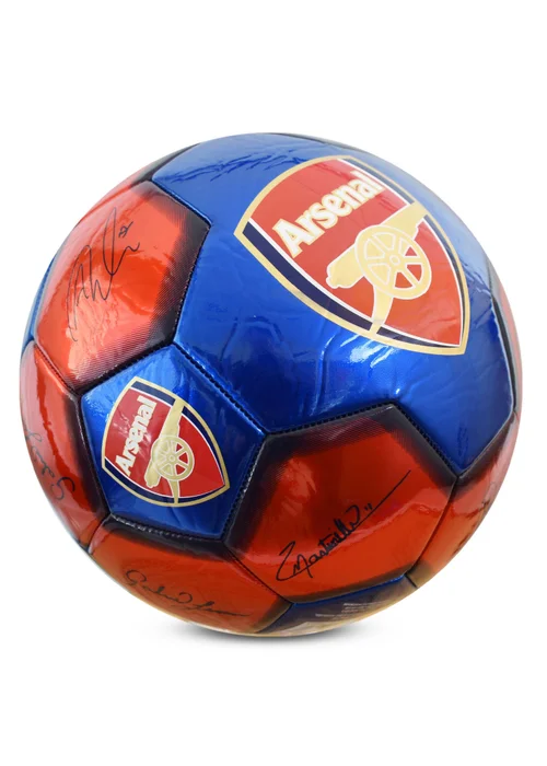 Hy-Pro Arsenal FC Classic Metallic Signature Size 5 Football - One Size Image 3