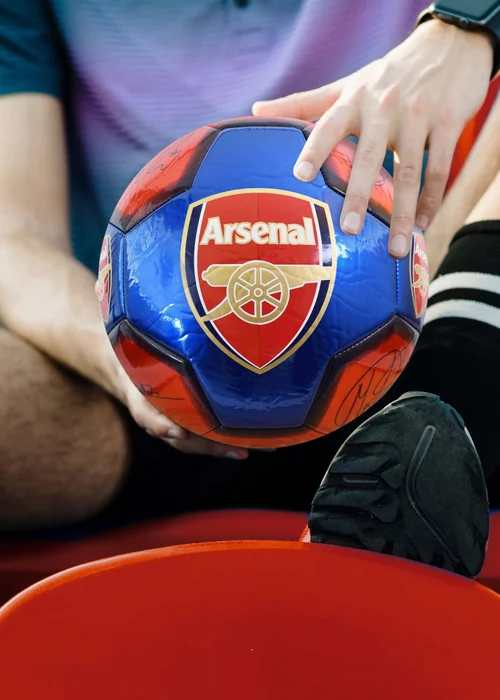 Hy-Pro Arsenal FC Classic Metallic Signature Size 5 Football - One Size Image 6