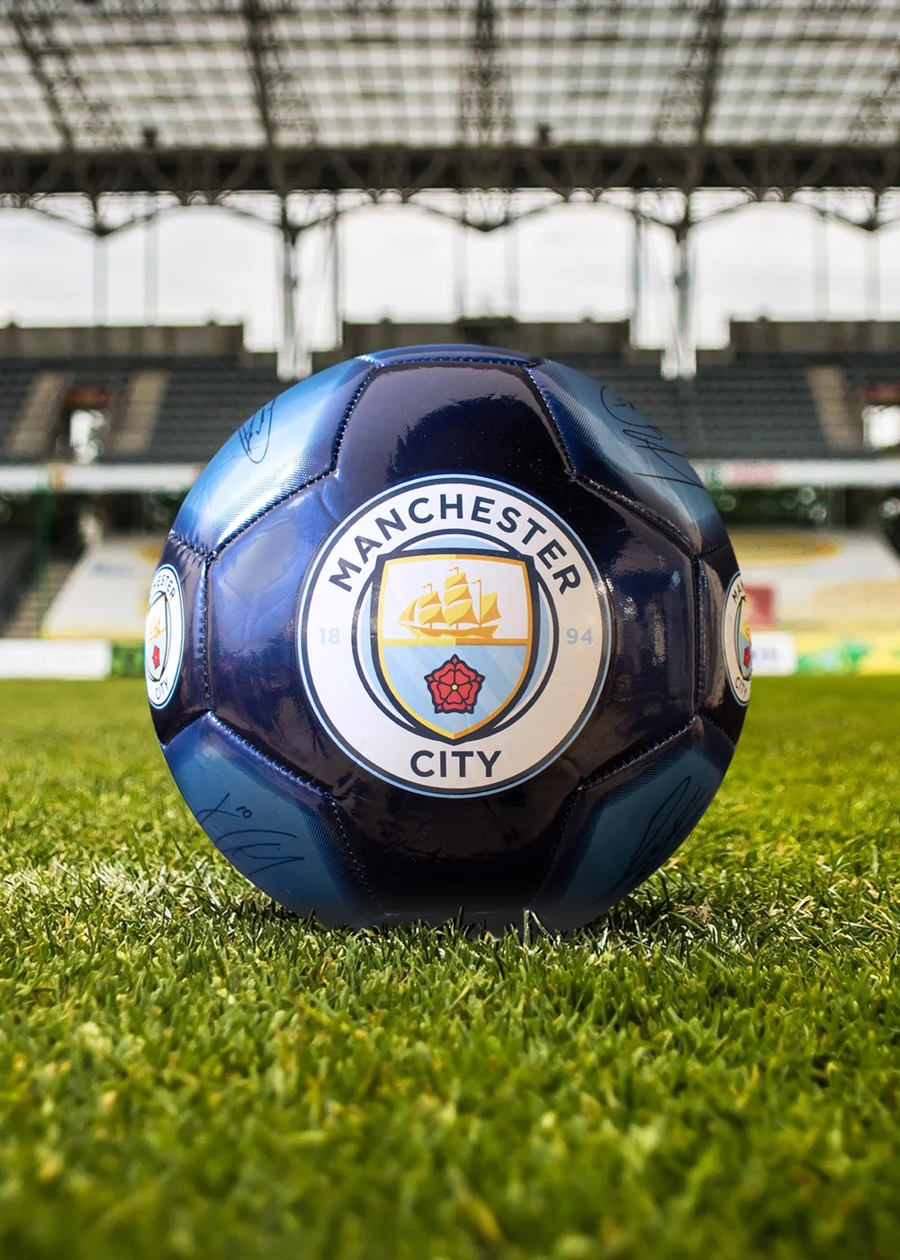 Hy-Pro Manchester City FC Signature Size 5 Football - One Size Image 4