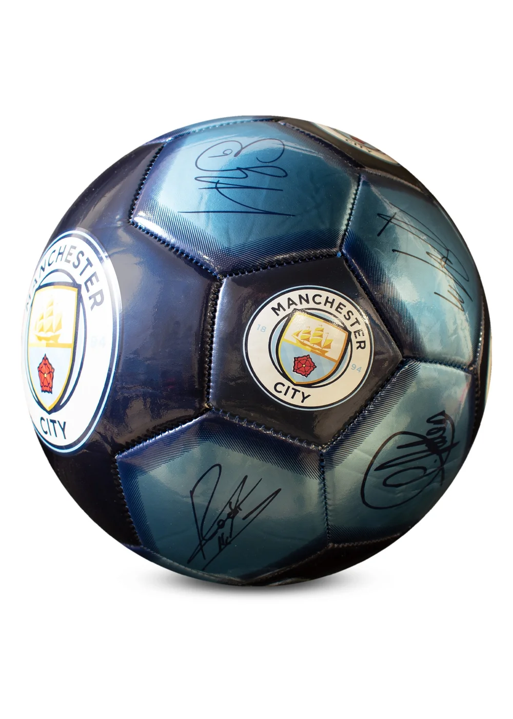 Hy-Pro Manchester City FC Signature Size 5 Football - One Size Image 5