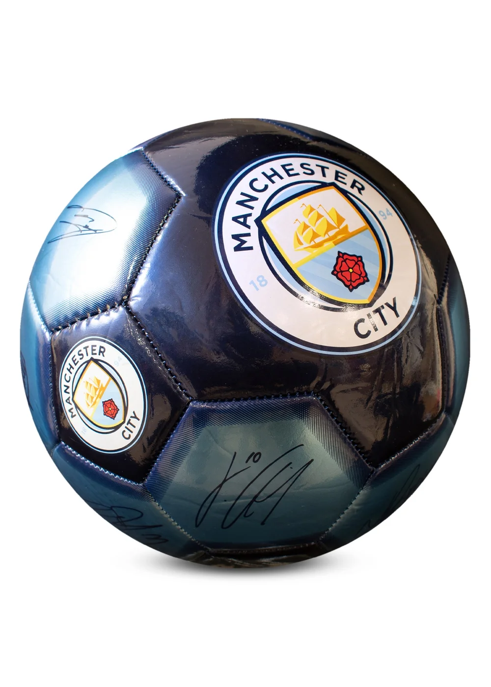 Hy-Pro Manchester City FC Signature Size 5 Football - One Size Image 6