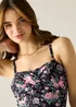 Regatta UPF 50+ Cath Kidston Tankini Top Black Hackney Rose - 12 Image 4