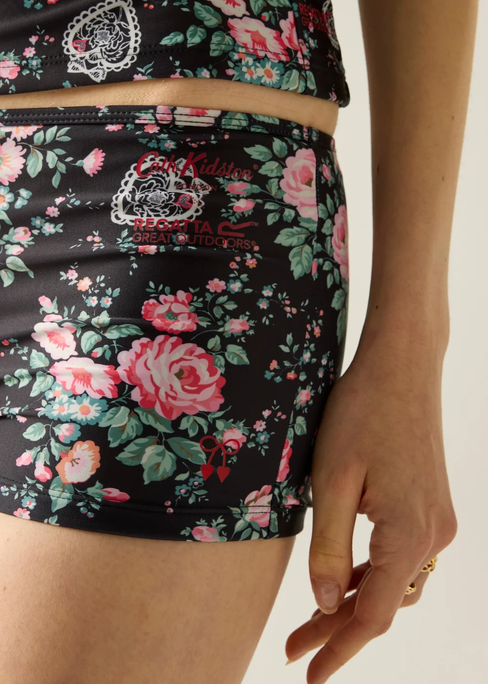 Regatta UPF 50+ Cath Kidston Bikini Shorts Black Hackney Rose - 16 Image 5