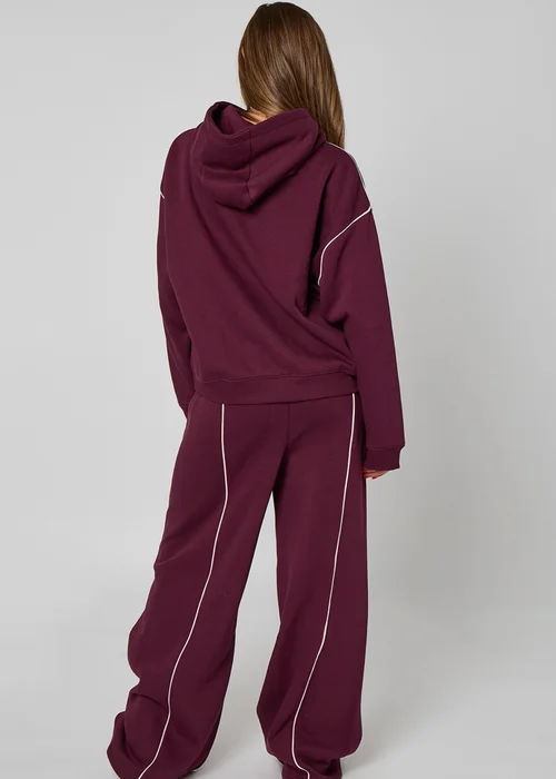 Urban Bliss Piped Jogger Burgandy - 12 Image 4
