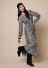 Urban Bliss Zebra Long Sleeve Metallic Dress Black - 14 Image 2