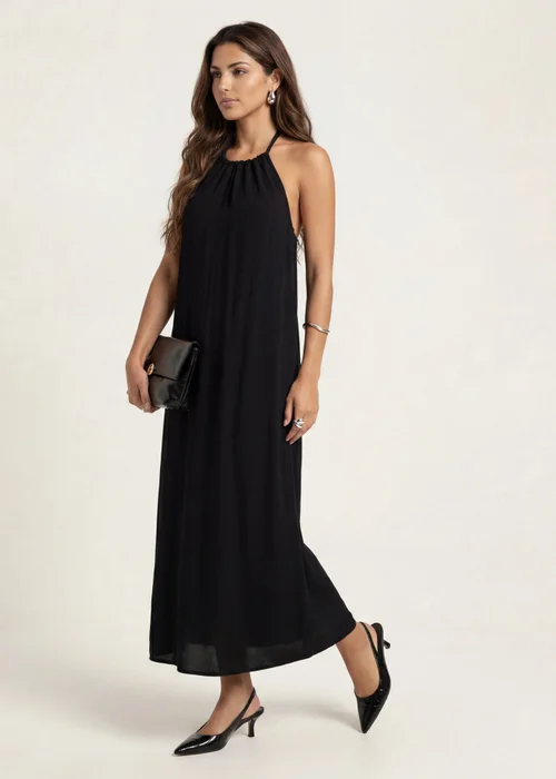 Urban Bliss Braided Neck Trim Maxi Dress Black - 10 Image 1