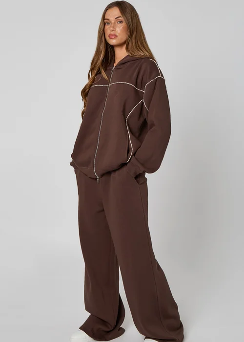 Urban Bliss Chocolate Wide Leg Jogger - 14 Image 3