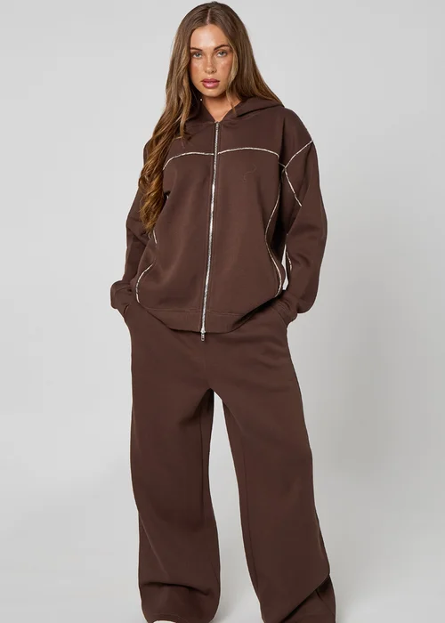 Urban Bliss Chocolate Wide Leg Jogger - 14 Image 1
