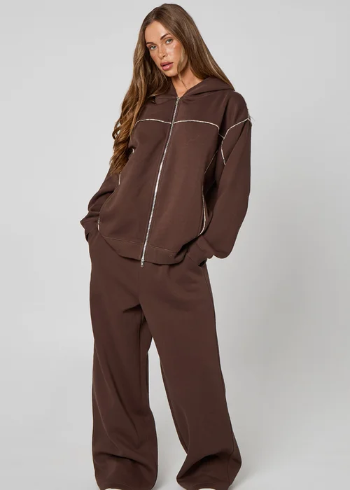 Urban Bliss Chocolate Wide Leg Jogger - 14 Image 2