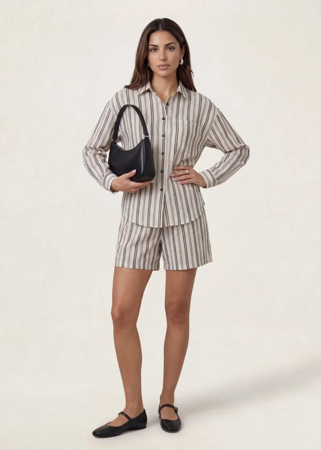 Urban Bliss Cream Stripe Shirt