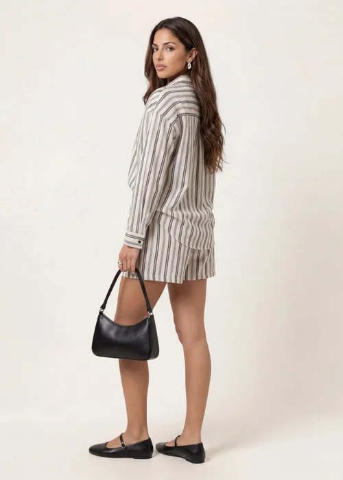 Urban Bliss Stripe Shirt Cream - 8 Image 3
