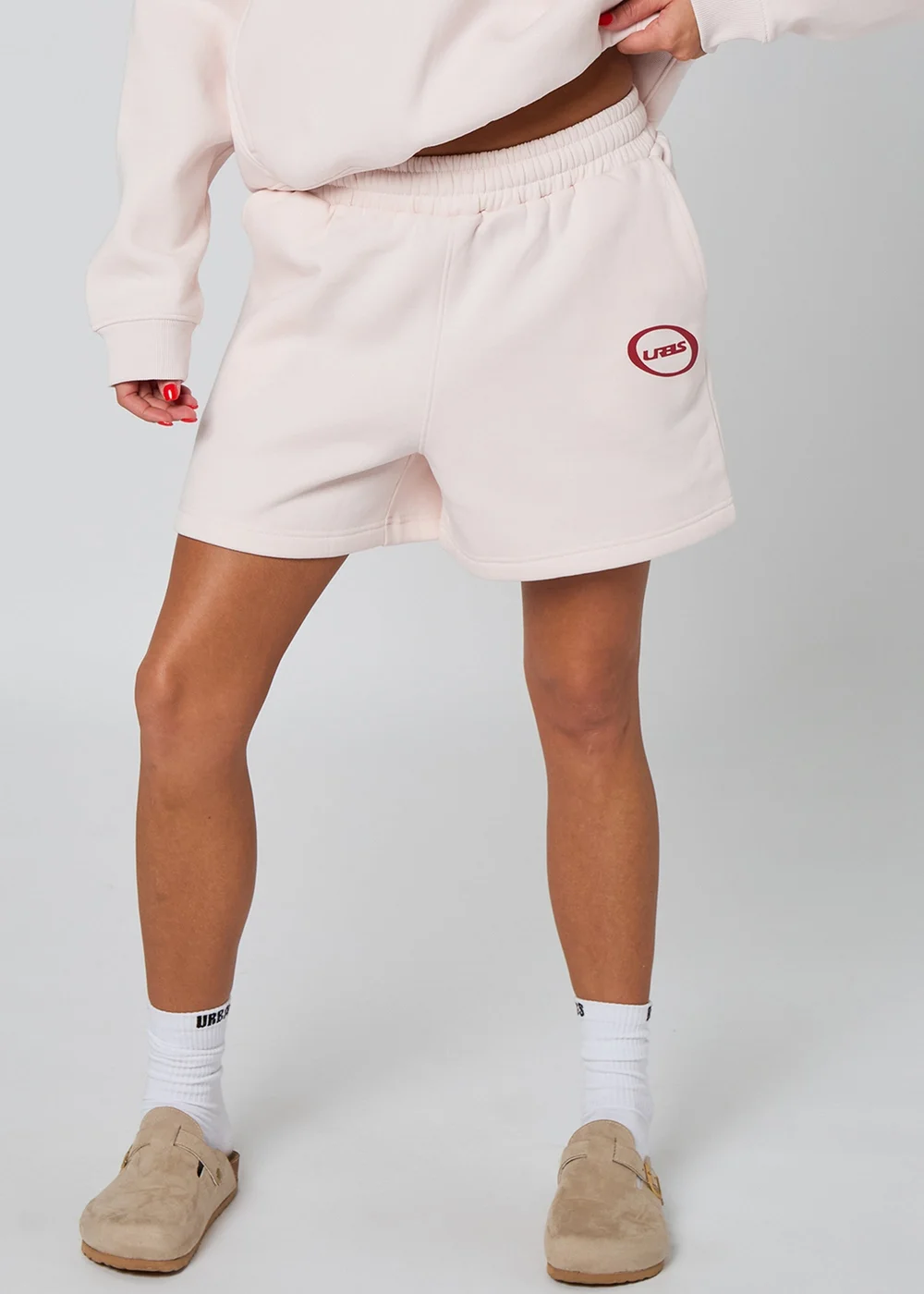 Urban Bliss Circle Print Sweat Short Pink - 8 Image 5