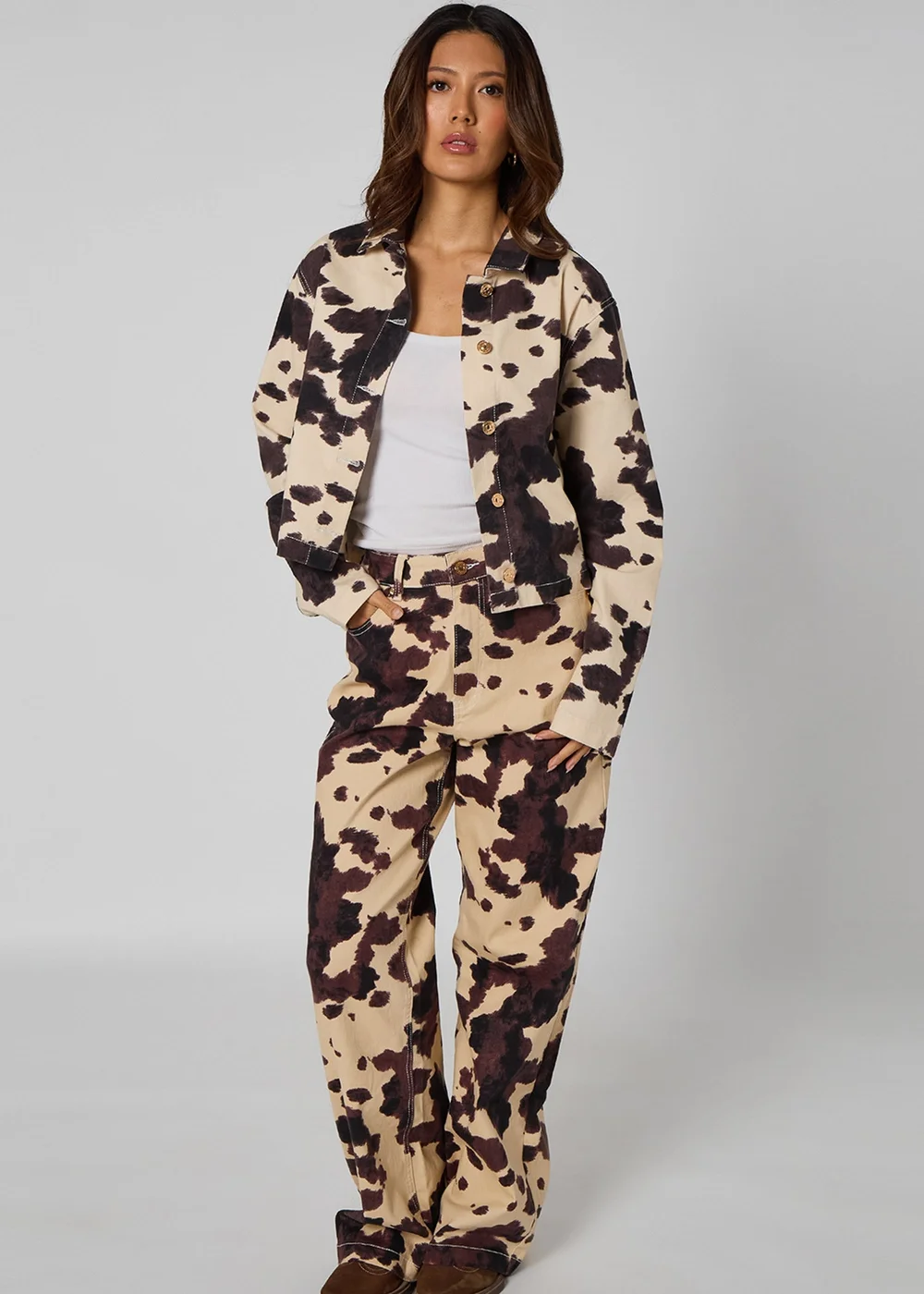 Urban Bliss Cow Jacket Cream - 12 Image 2