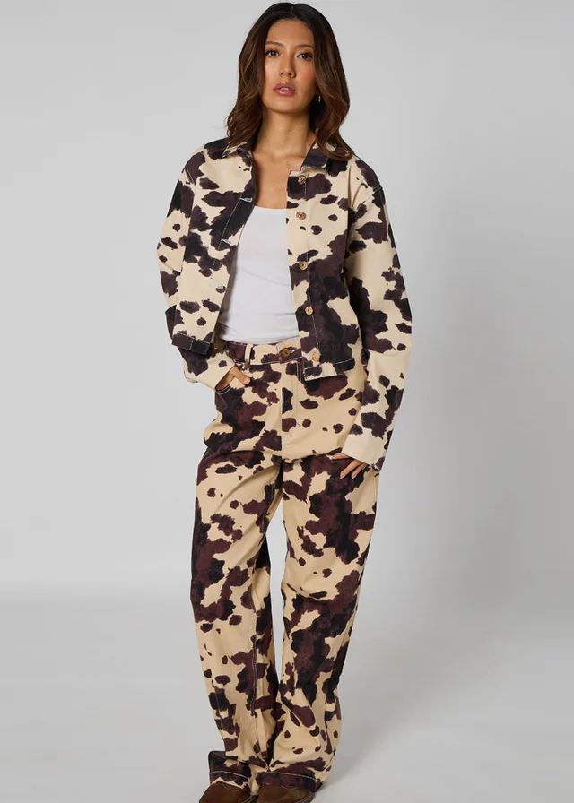 Urban Bliss Cream Cow Jacket