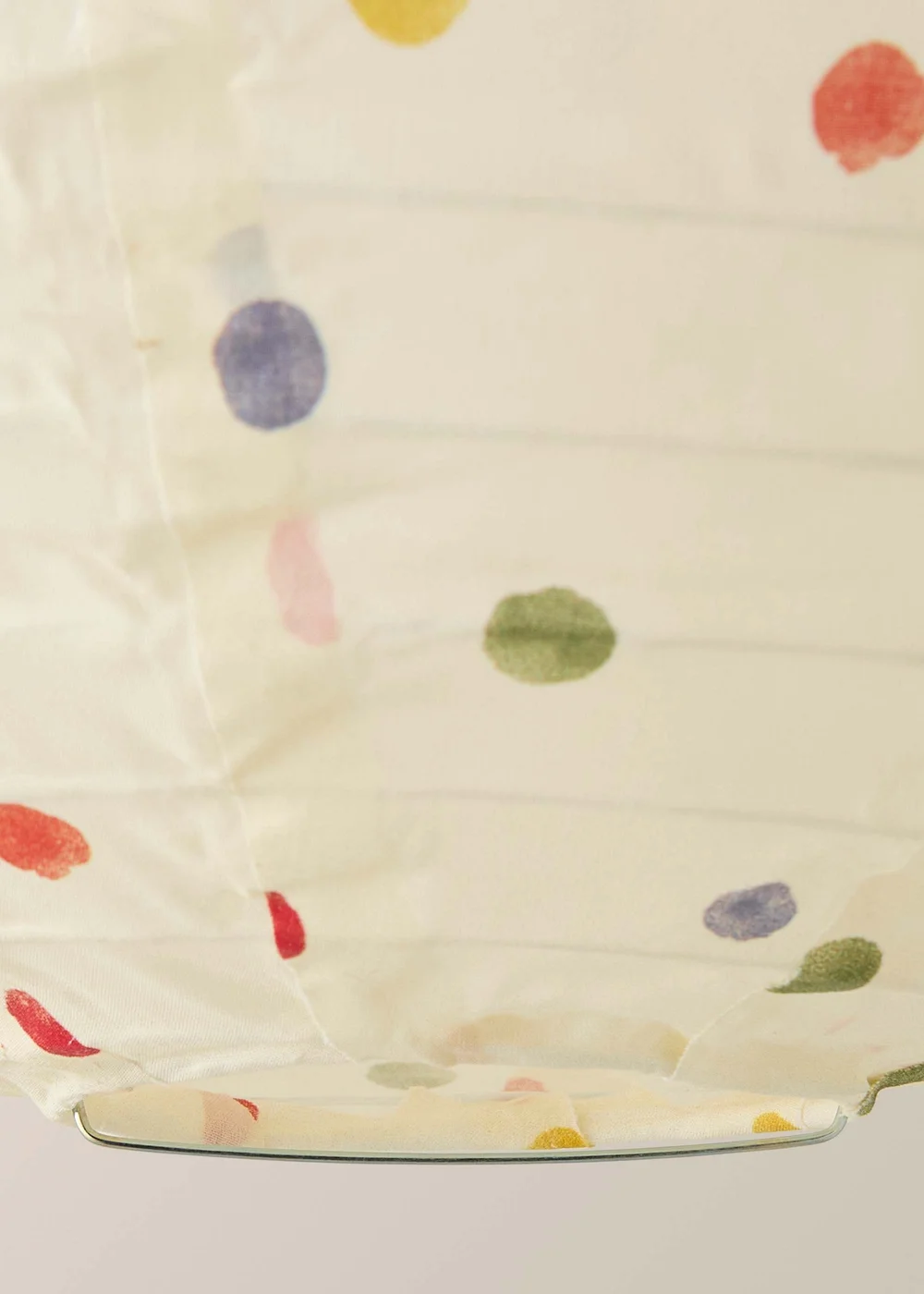 ValueLights Annie Polka Dot Fabric Ball Shade - One Size Image 4