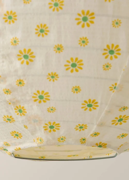 ValueLights Annie Ditsy Floral Fabric Ball Shade - One Size Image 4