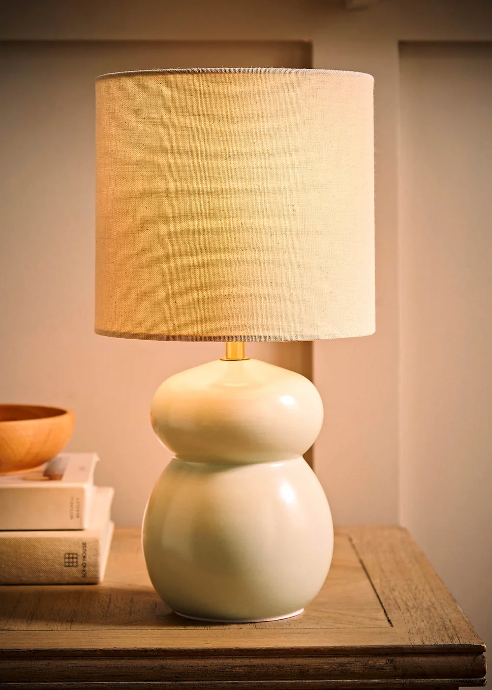 ValueLights Kendal Blue Glaze Ceramic Table Lamp - One Size Image 2