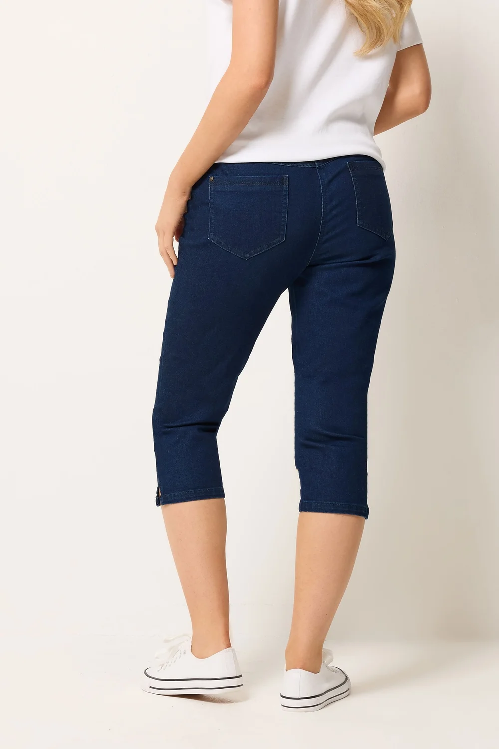 M&Co Indigo Blue Capri Jeans - 14 Image 3