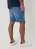 Threadbare Pale Blue Turn Up Denim Shorts - 34 Image 2
