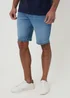 Threadbare Pale Blue Turn Up Denim Shorts - 34 Image 1