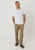 Threadbare Taupe Linen Blend Casual Trousers - 34/L32 Image 3
