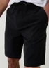 Threadbare Black Elasticated Waist Stretch Chino Shorts - 34 Image 4