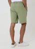 Threadbare Soft Green Elasticated Waist Stretch Chino Shorts - 34 Image 2