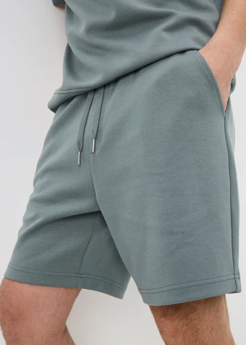 Storm Blue Elevated Co Ord Jogger Shorts - M Image 2