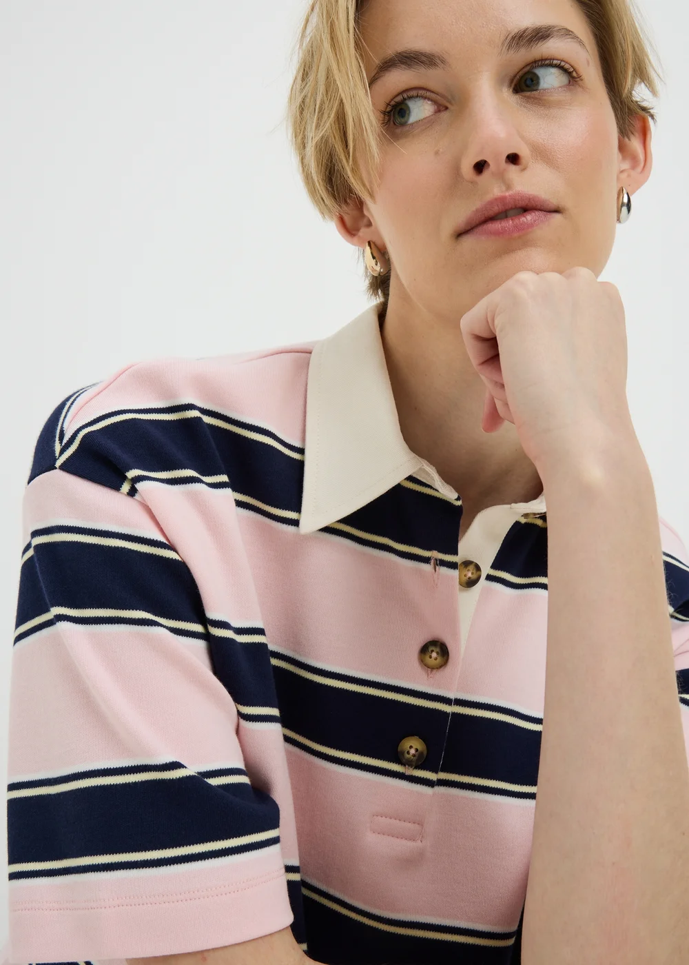 Pink Stripe Rugby Shirt - 12 Image 3