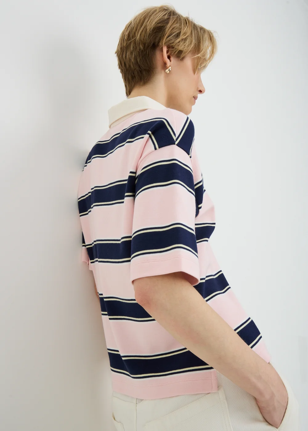 Pink Stripe Rugby Shirt - 12 Image 2