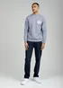 Tokyo Laundry Blue Printed Brushed Back Fleece Crew Neck Sweatshirt - M Image 4