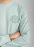 Tokyo Laundry Green Printed Brushed Back Fleece Crew Neck Sweatshirt - M Image 3