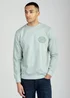Tokyo Laundry Green Printed Brushed Back Fleece Crew Neck Sweatshirt - M Image 1