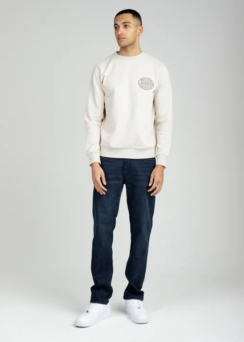 Tokyo Laundry Beige Printed Brushed Back Fleece Crew Neck Sweatshirt - XL Image 4