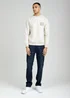 Tokyo Laundry Beige Printed Brushed Back Fleece Crew Neck Sweatshirt - XL Image 4